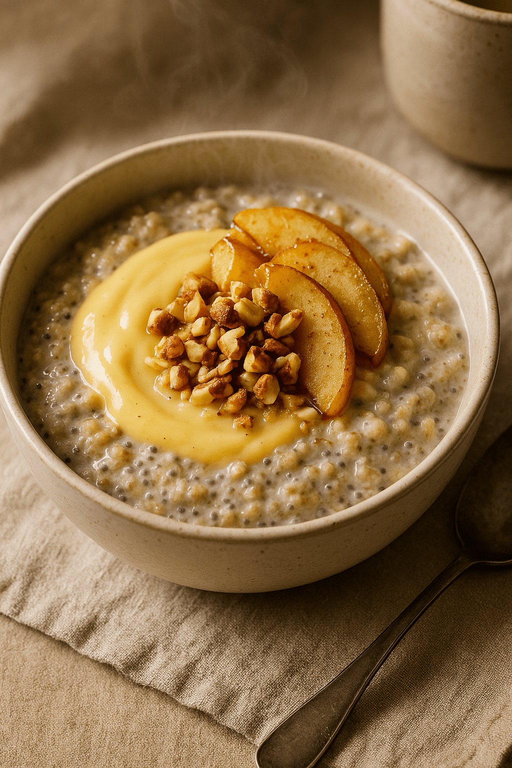 Warming & comforting Chia Porridge - Good Puddings