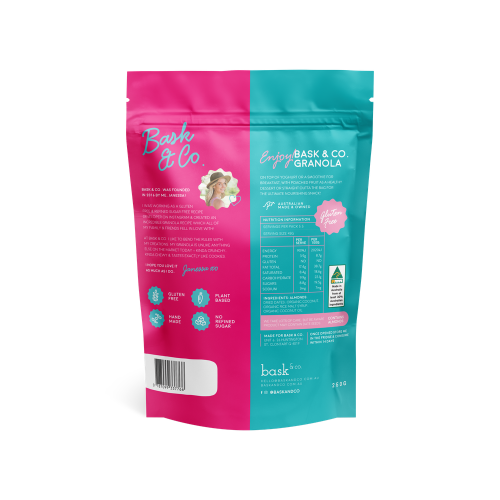 Bask & Co Almond & Coconut Gluten Free Granola