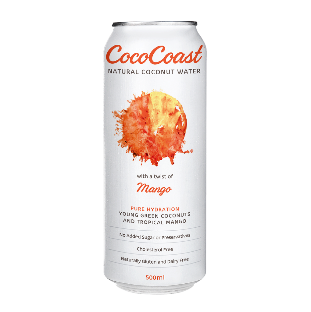 CocoCoast Mango Coconut Water 500ml