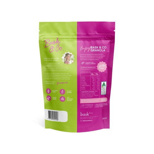 Bask & Co Dark Chocolate Gluten Free Granola