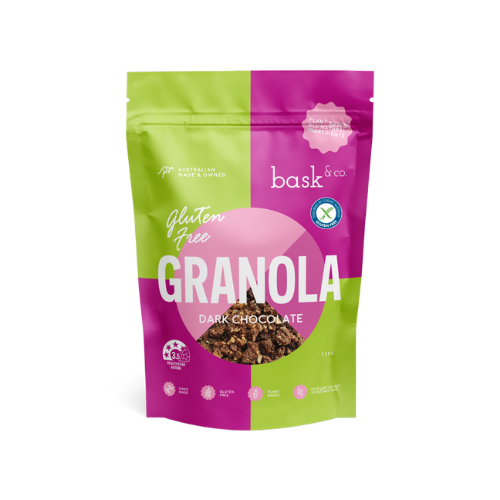 Bask & Co Dark Chocolate Gluten Free Granola
