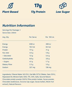 Shnack Chocolate Brownie Protein Shake