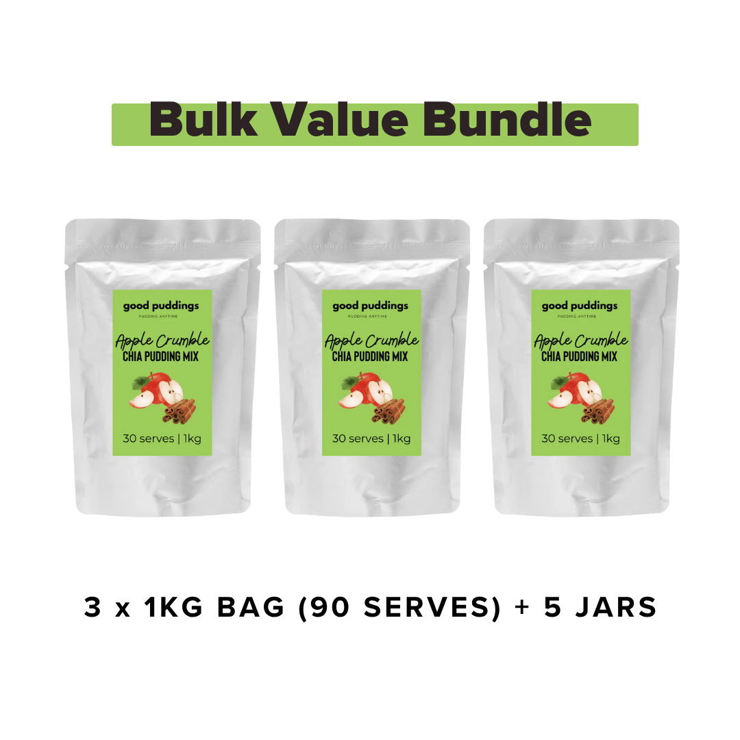 Apple Crumble Chia Mix – Bulk Buy Value Bundle - Good Puddings