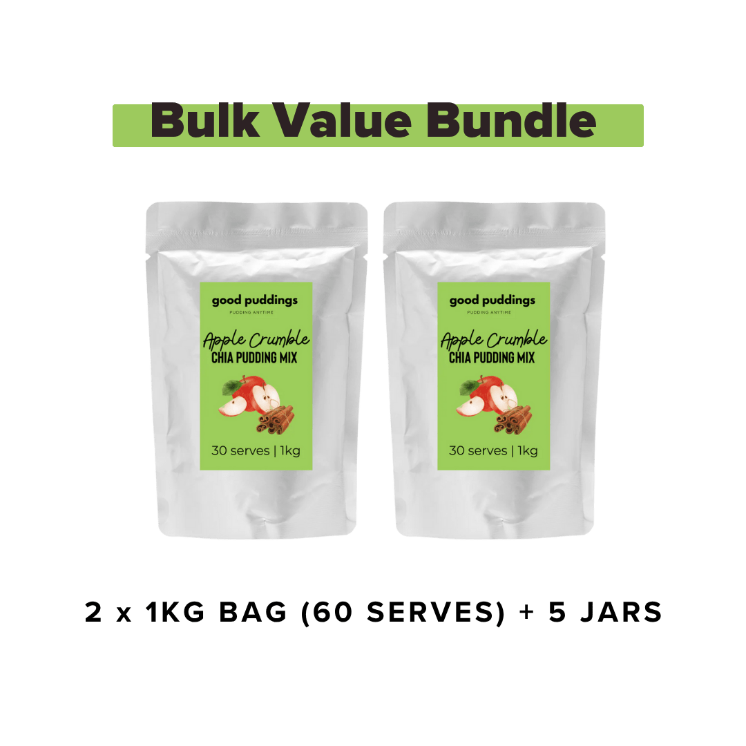 Apple Crumble Chia Mix – Bulk Buy Value Bundle - Good Puddings