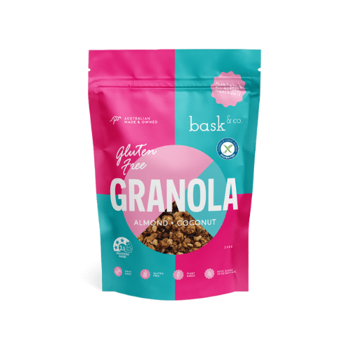 Bask & Co Almond & Coconut Gluten Free Granola - Good Puddings