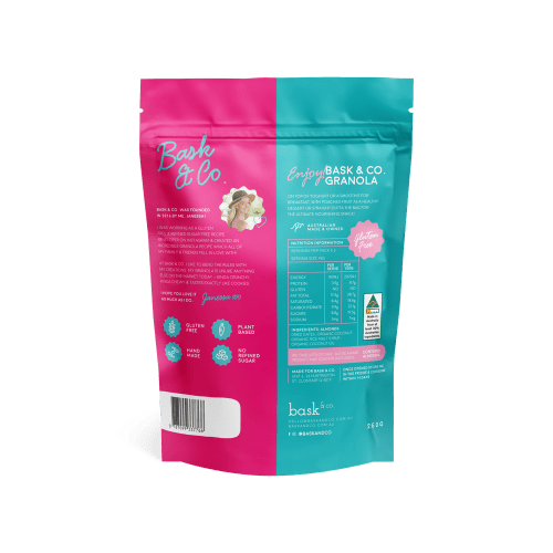 Bask & Co Almond & Coconut Gluten Free Granola - Good Puddings