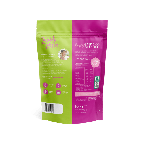 Bask & Co Dark Chocolate Gluten Free Granola - Good Puddings