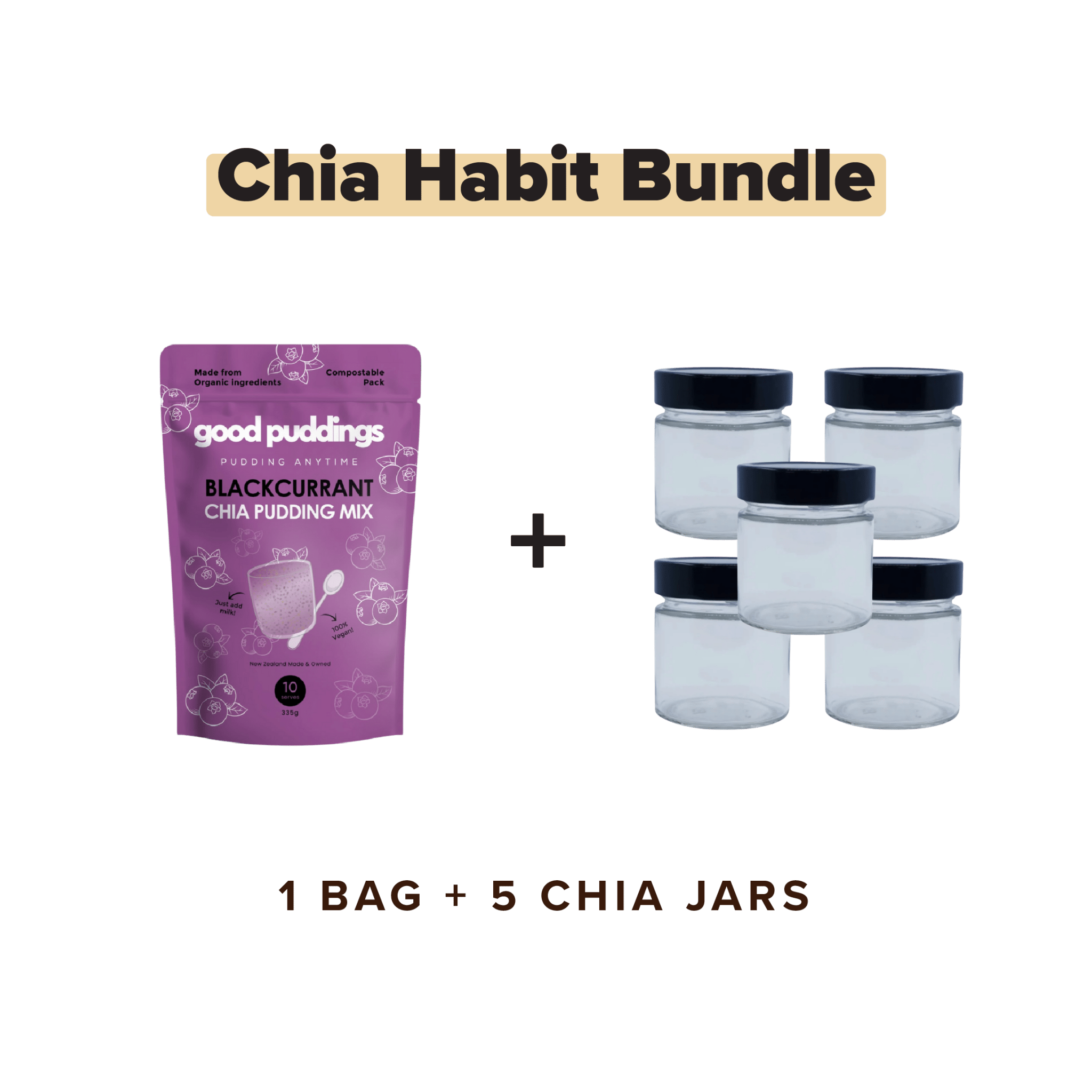 Blackcurrant - Chia Habit Bundle - Good Puddings