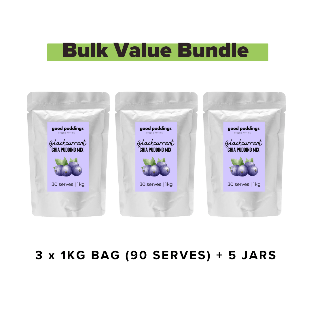Blackcurrant Chia Mix – Bulk Buy Value Bundle - Good Puddings