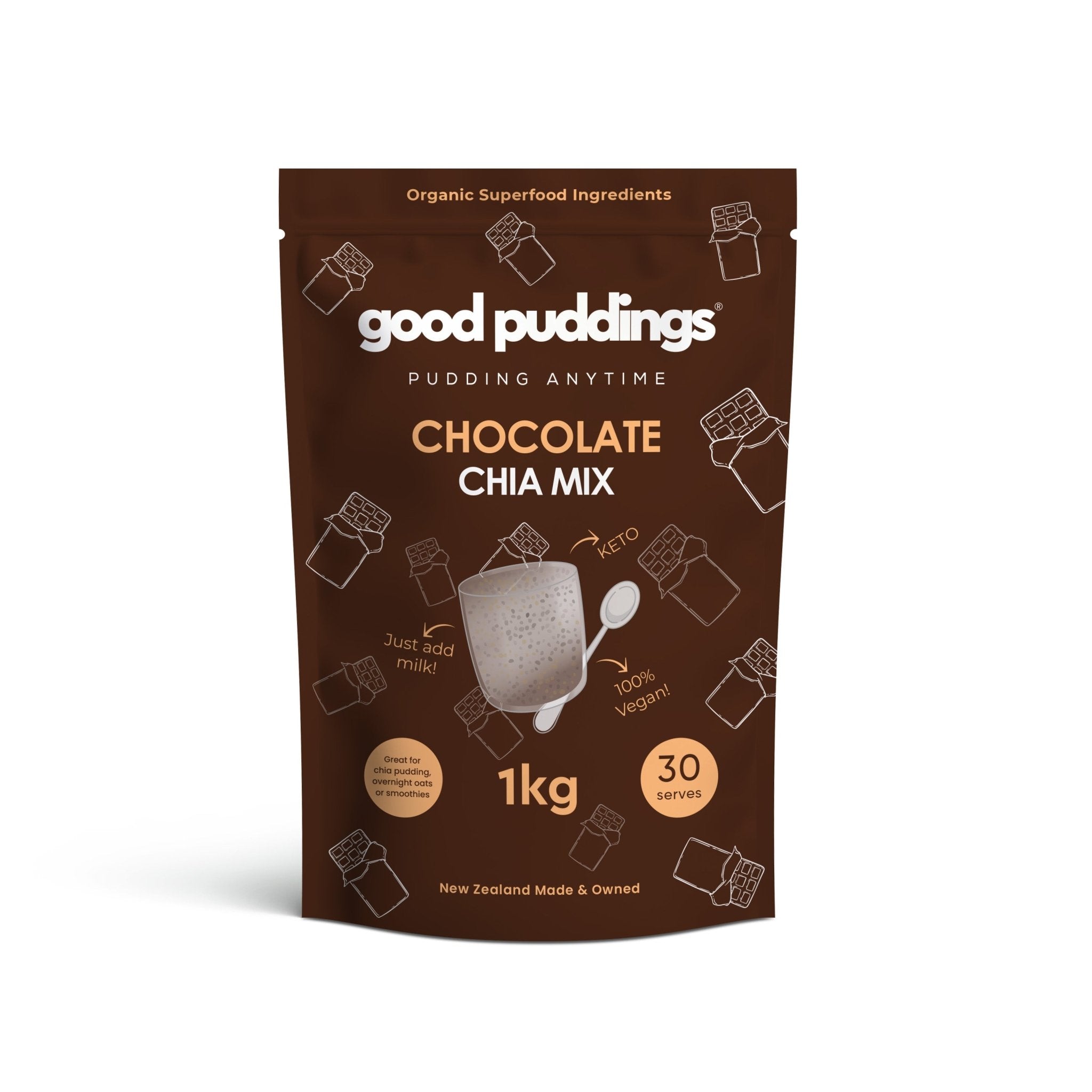 Chocolate Chia Mix - Good Puddings