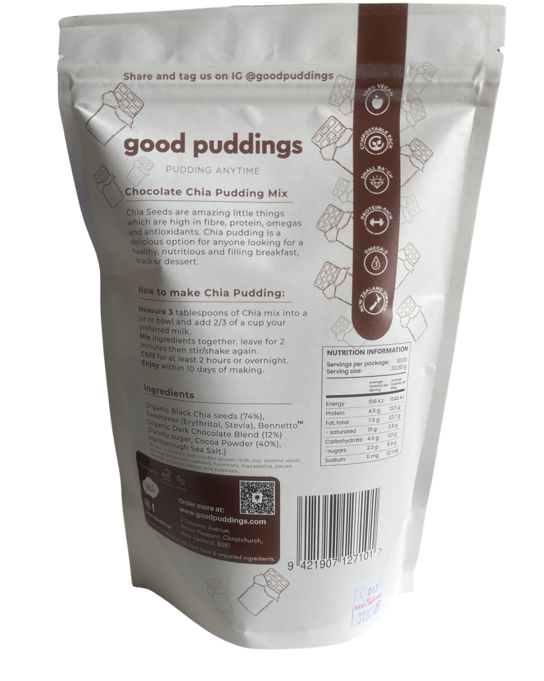 Chocolate Chia Mix - Good Puddings
