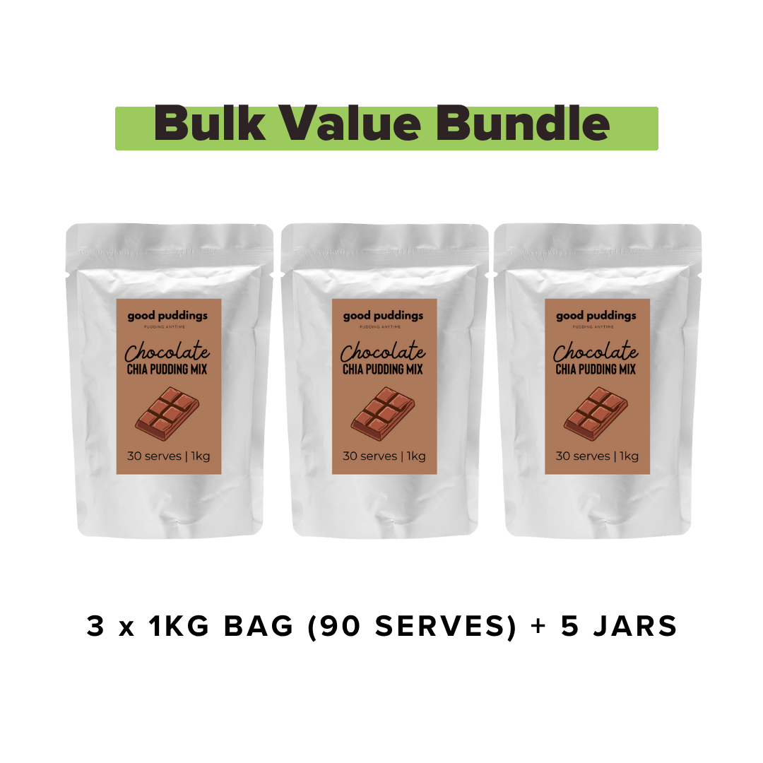 Chocolate Chia Mix – Bulk Buy Value Bundle - Good Puddings