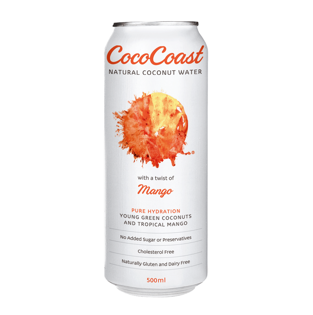 CocoCoast Mango Coconut Water 500ml - Good Puddings