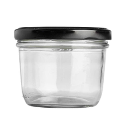 Modern Style Glass Chia Jar - 1 serve portion