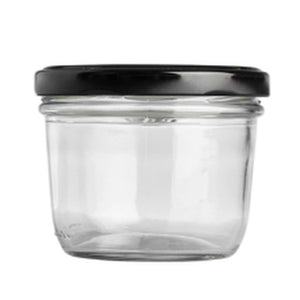 Modern Style Glass Chia Jar - 1 serve portion