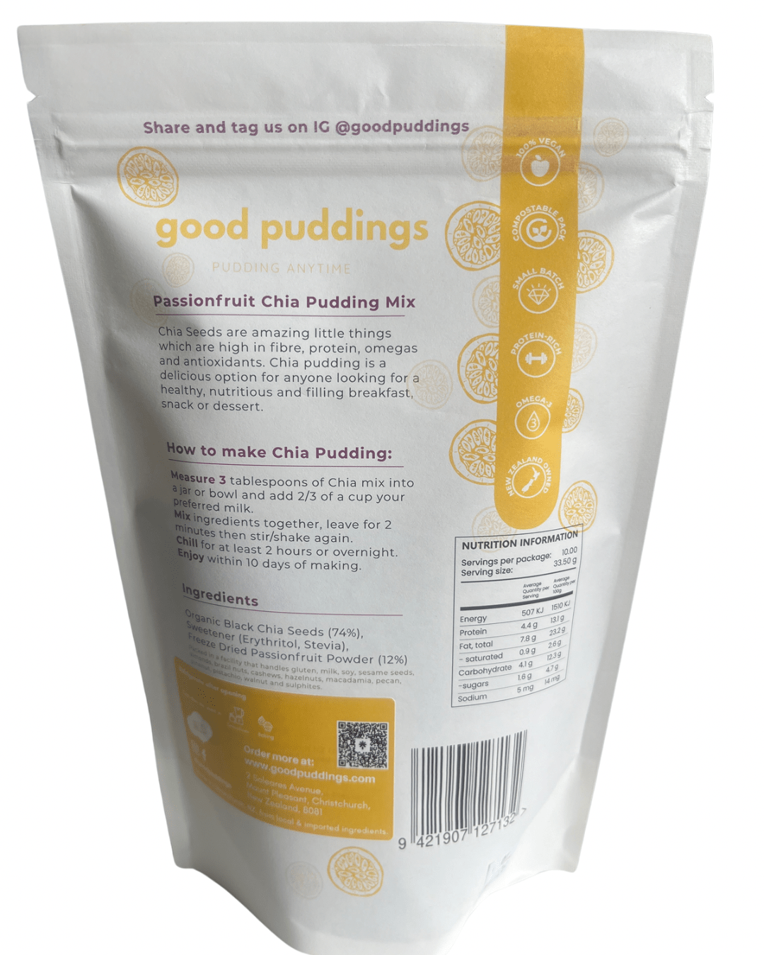Passionfruit Chia Mix - Good Puddings