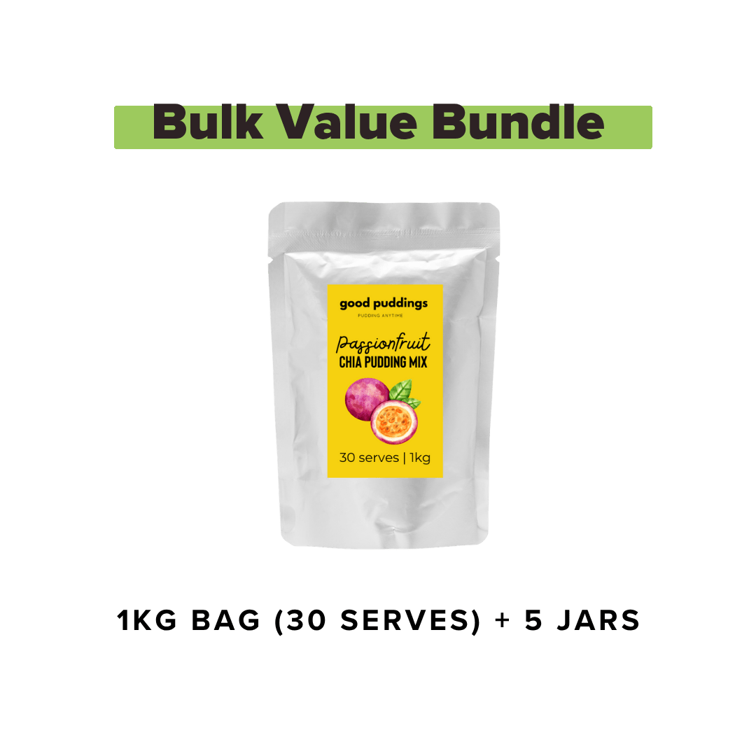 Passionfruit Chia Mix – Bulk Buy Value Bundle - Good Puddings