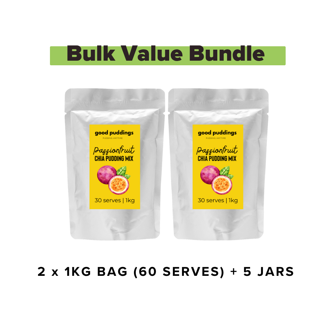 Passionfruit Chia Mix – Bulk Buy Value Bundle - Good Puddings