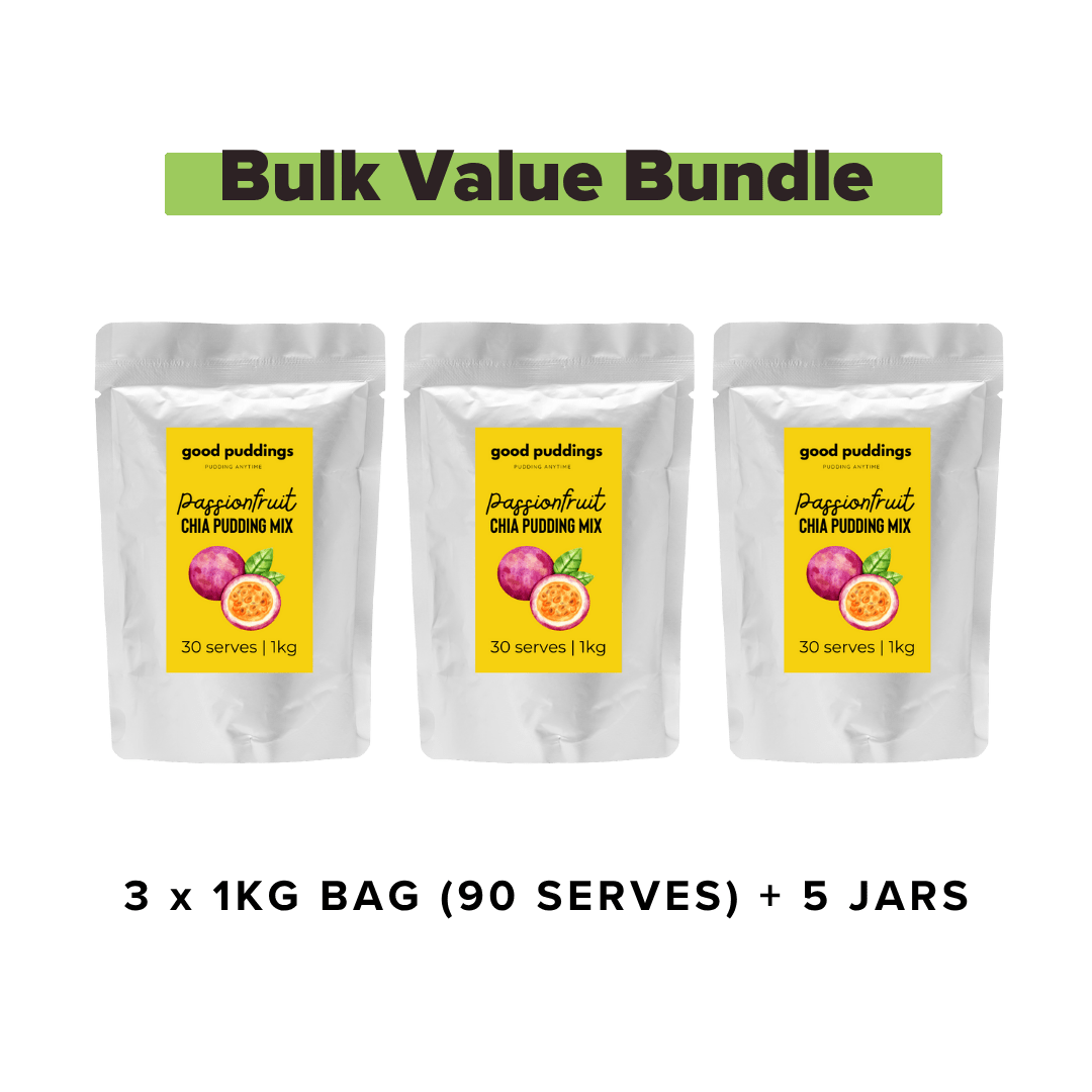 Passionfruit Chia Mix – Bulk Buy Value Bundle - Good Puddings