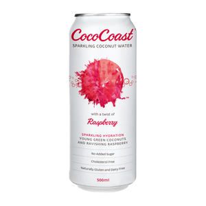 CocoCoast Sparkling Raspberry Coconut Water 500ml