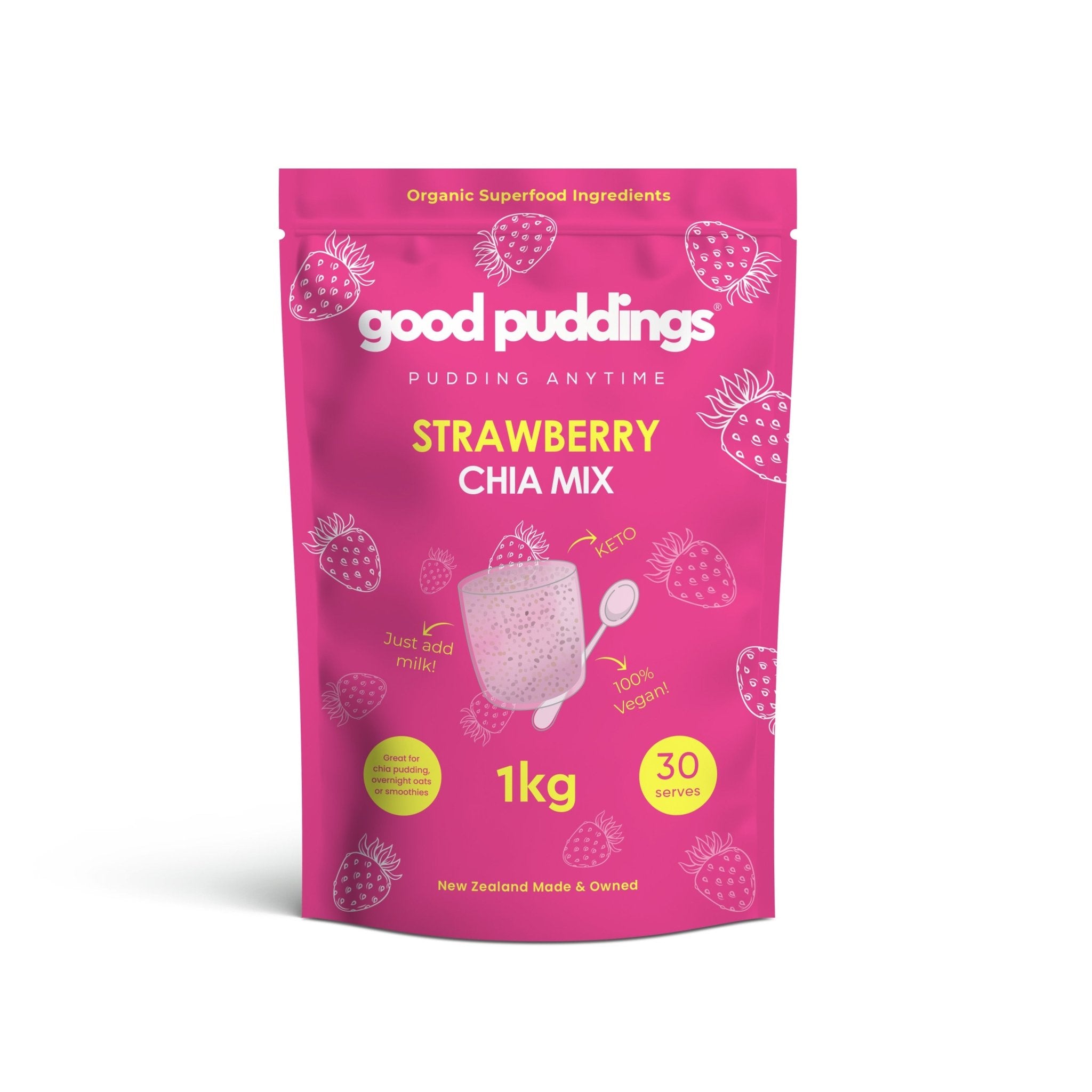 Strawberry Chia Mix - Good Puddings