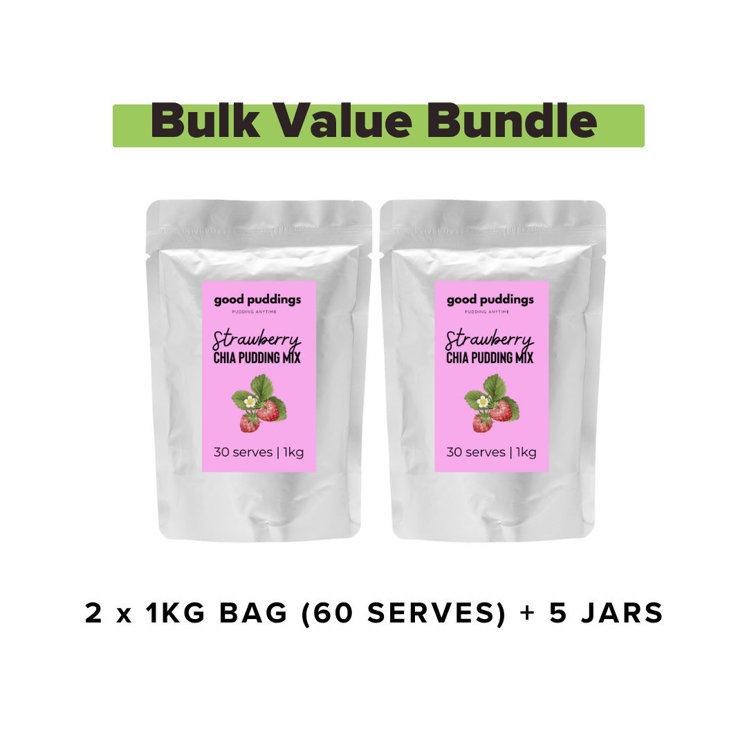 Strawberry Chia Mix – Bulk Buy Value Bundle - Good Puddings