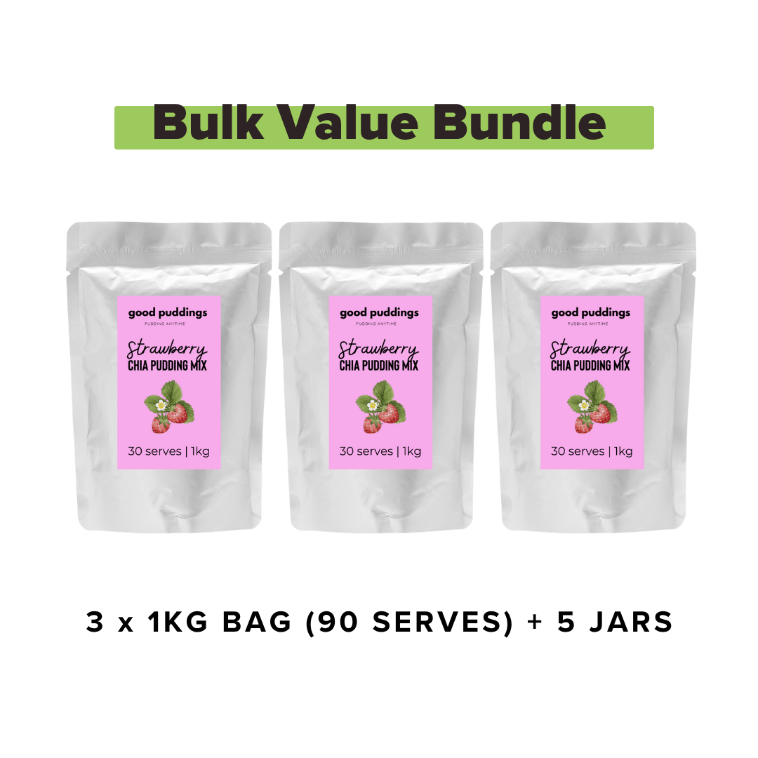 Strawberry Chia Mix – Bulk Buy Value Bundle - Good Puddings
