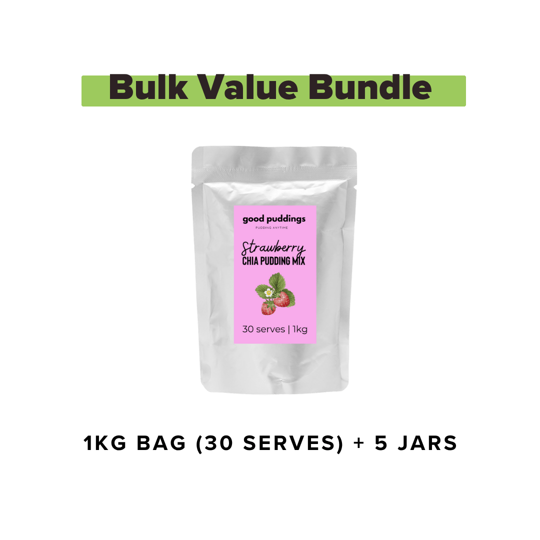 Strawberry Chia Mix – Bulk Buy Value Bundle - Good Puddings