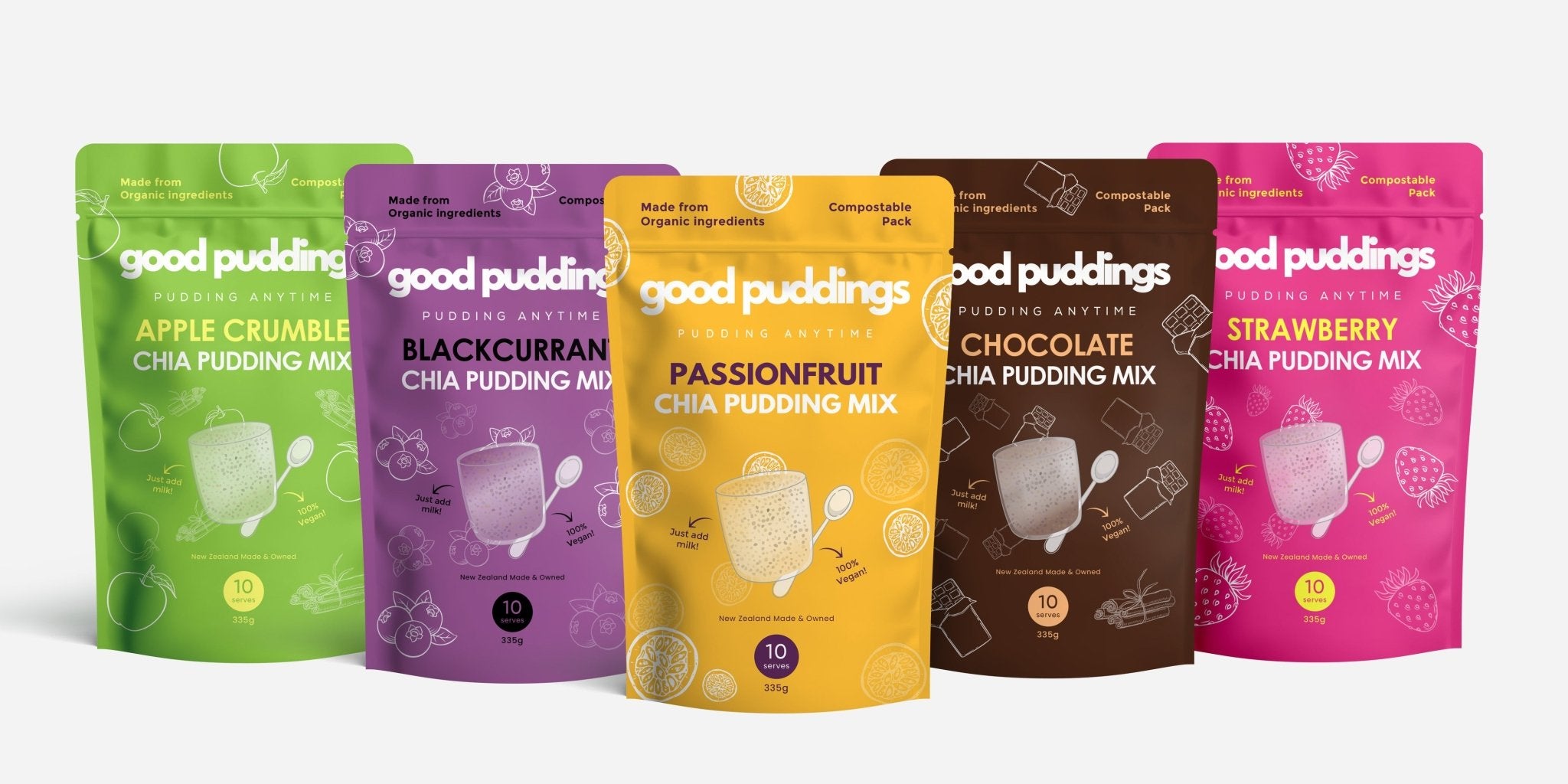 Ultimate Chia Bundle - Buy 4, Get 1 Free! - Good Puddings